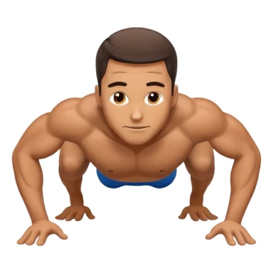 a man pushups sticker
