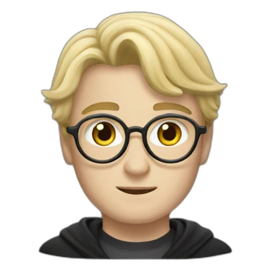 Harry Potter with blonde hair sticker
