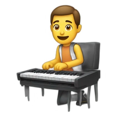 Man breaking keyboard sticker