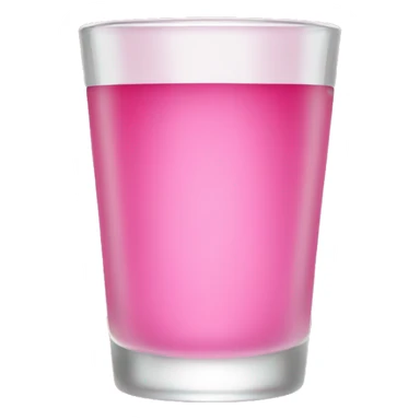Pink shot glass sticker
