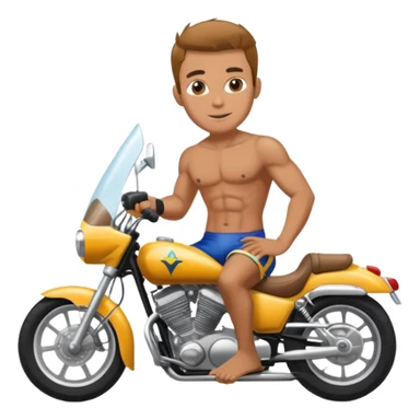 hombre sin camisa moto sbr Venezuela sticker