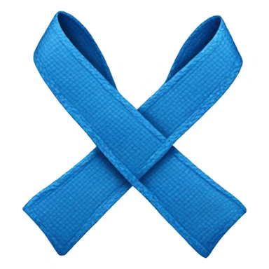 Blue cancer ribbon sticker