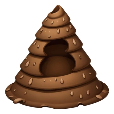 plain conical poop  sticker