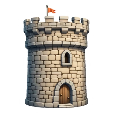 Create an old castle tower sticker