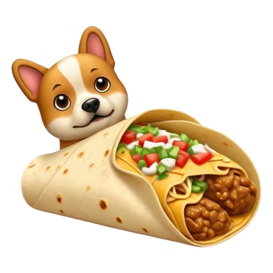 Burrito dog  sticker