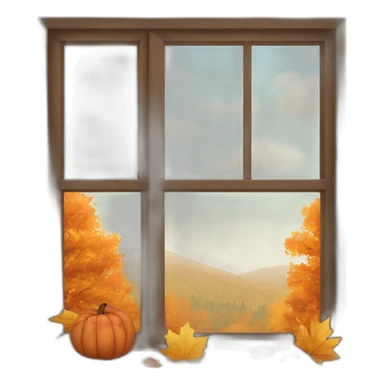 Autumn is outside the window sticker