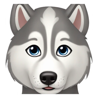 Female Husky siberian brow with a 🎀 sticker
