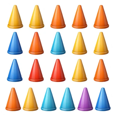 cone objects sticker