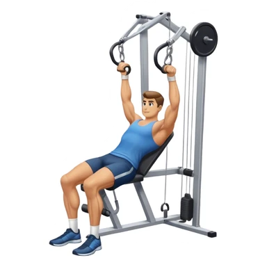 man cable-machine-leg-exercise sticker