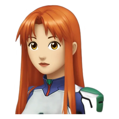 Asuka from Evangelion sticker