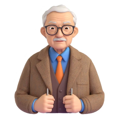 grandfather pensioner sticker