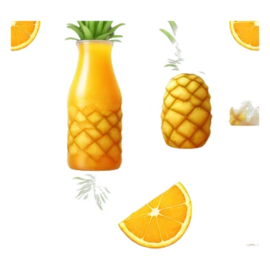 pineapple juice with oranges sticker