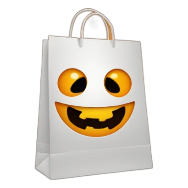 Trick or treat gift bag sticker