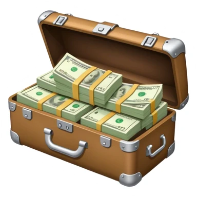 carrying case with cash sticker