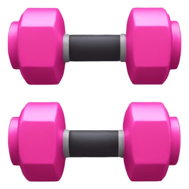 Pink dumbbells  sticker