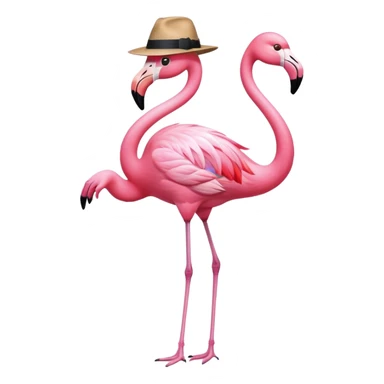 Fedora Flamingo sticker