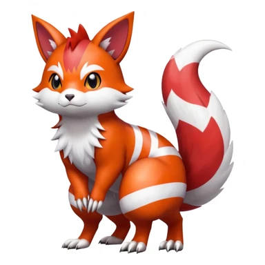 Shiny Furret-Litten-Zangoose-Hybrid (Full body) sticker
