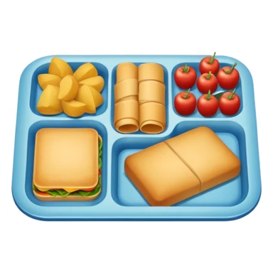 rectangle tray meal sticker