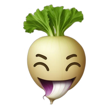 turnip eating a turnip e sticker