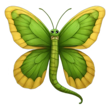 Serpent dans un papillon sticker