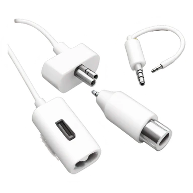 stereo adapter mini to big jack for headphones cable sticker