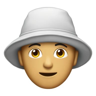 winter bucket hat no person sticker