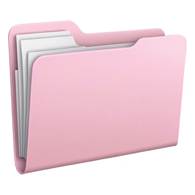 Light pink folder sticker
