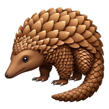 pangolin, exotic animal sticker