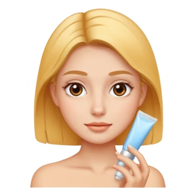 A Girl with Skincare sticker