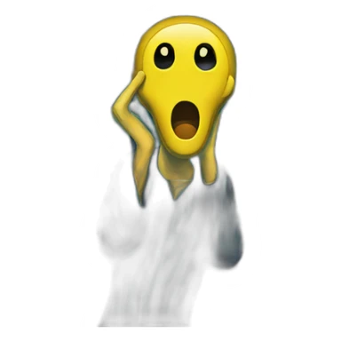 the Scream from munch sticker