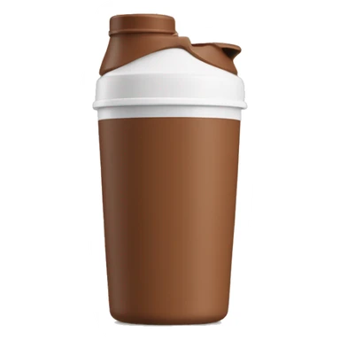 Brown protein shaker cup sticker