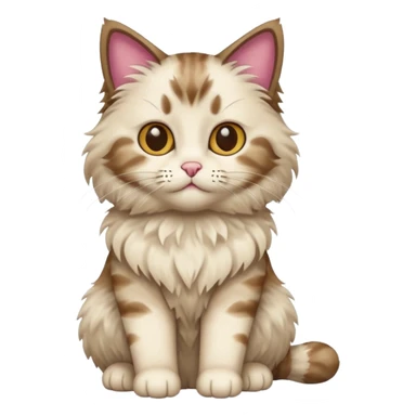 Make a rag doll sitting cat sticker