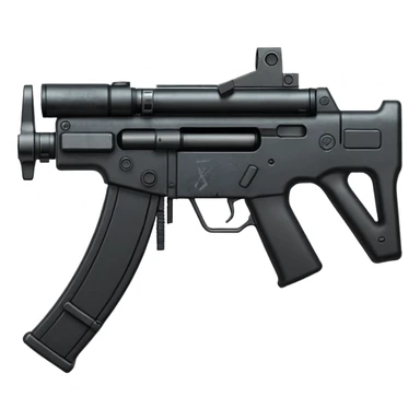 Simple mp5 no stock no scope sticker