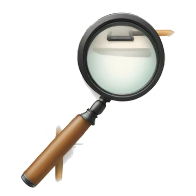 clipboard with a checklist combined with a magnifying glass sticker