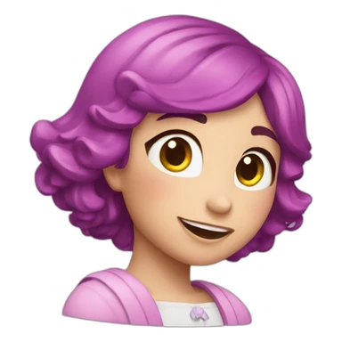 corazon lila brillante sticker