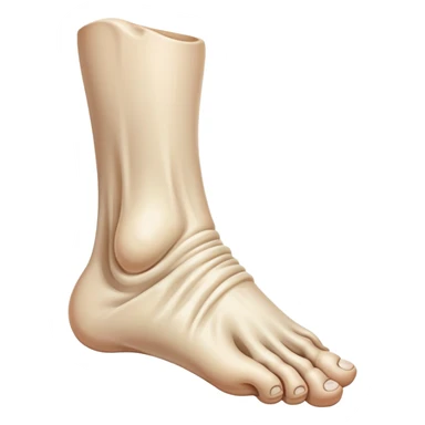 giant oversized human foot sticker