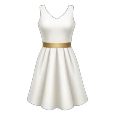 white dress with cross sticker