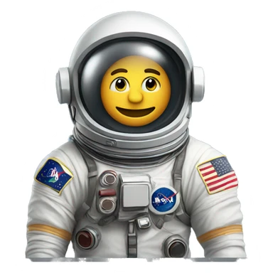 astronaut picture with helmet sticker