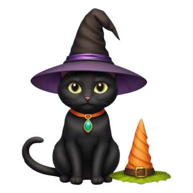 Witch Cat sticker