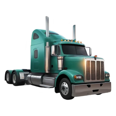 Big rig in the sunset sticker