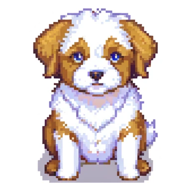 cute fluffy dog sticker