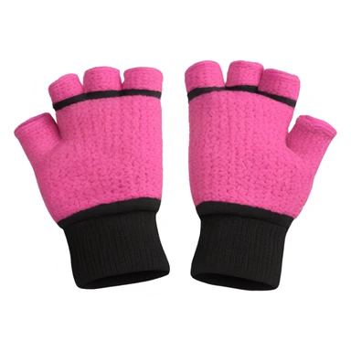 Pink fingerless gloves for gym sticker