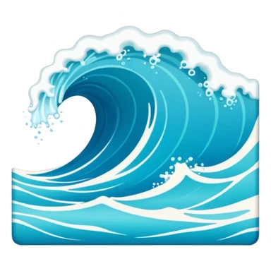 blue wave curacao sticker