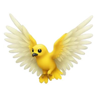 Yellow wings  sticker