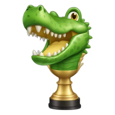 Crocodile trophee sticker