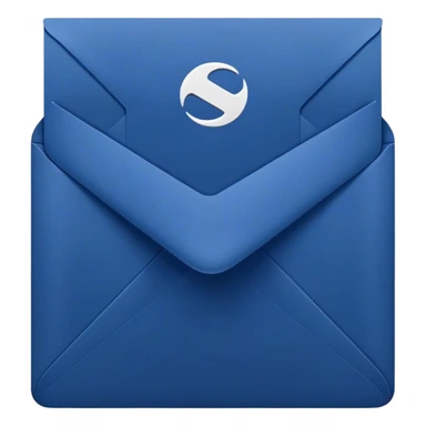 dark blue 
envelope sticker