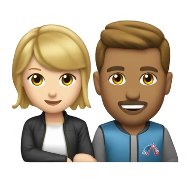 Travis Kielce and Taylor Swift fighting sticker