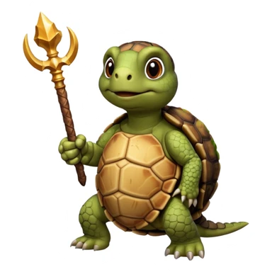 tortiose with scepter sticker