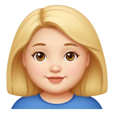 Chubby face girl sticker