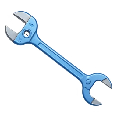 blue wrench sticker